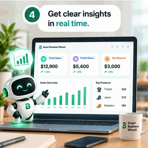 Babu, the Smart Business Wizard robot: Get clear insights in real time